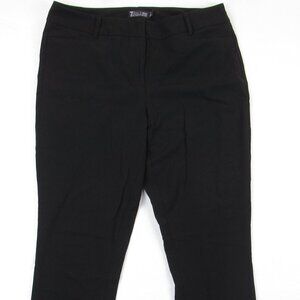 7th Avenue NY & Company Trouser Black Pants Women's Size 10 Tall Wide Leg